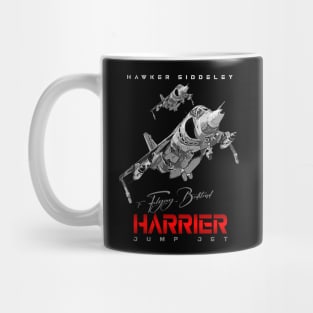 Harrier Jump Jet Military Fighter Flugzeug T-Shirt Mug